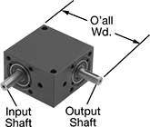 Metric right-angle gear box - precision gear reducer